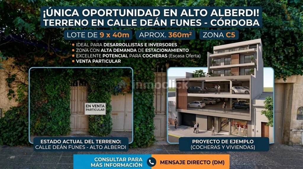 Terreno en Dean Funes 2130
